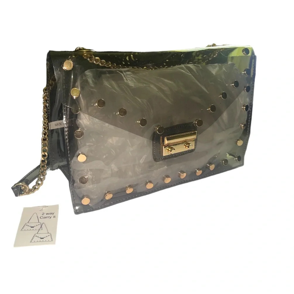 NWT Women’s Clear Studded Purse